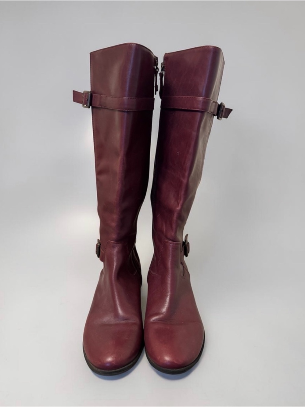 Beautiful Burgundy Leather Riding Boots View 3